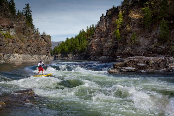 Whitewater Paddling in Alberton Gorge, Montana