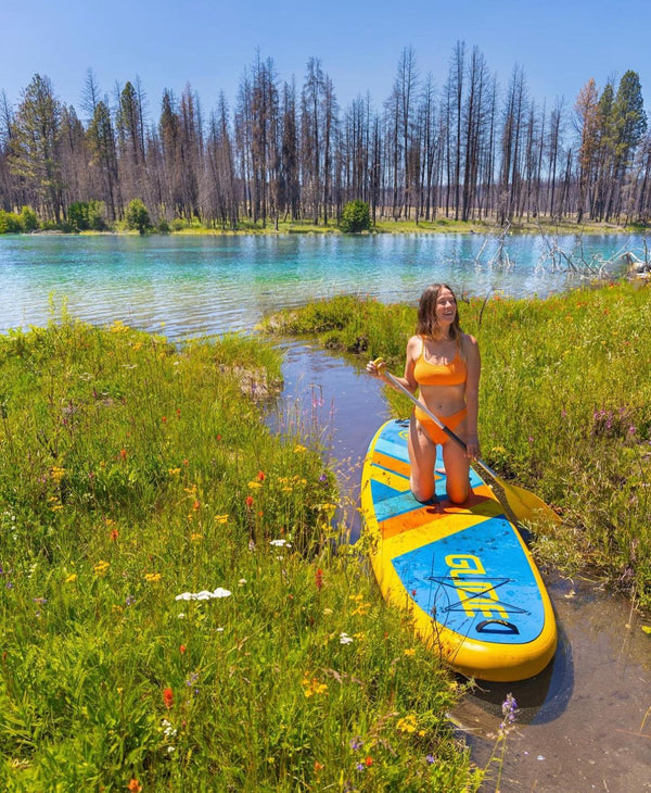 woman on paddle board