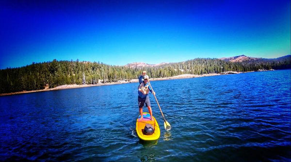 man on paddle board