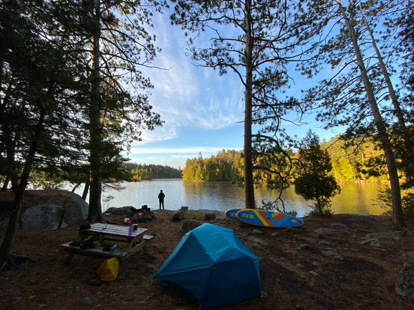 Hiking paddle board and sup camping.