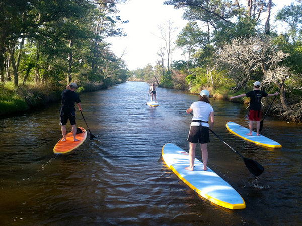 Paddle boarding in North Carolina
