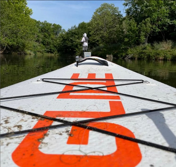 Glide Angler fishing paddle board.