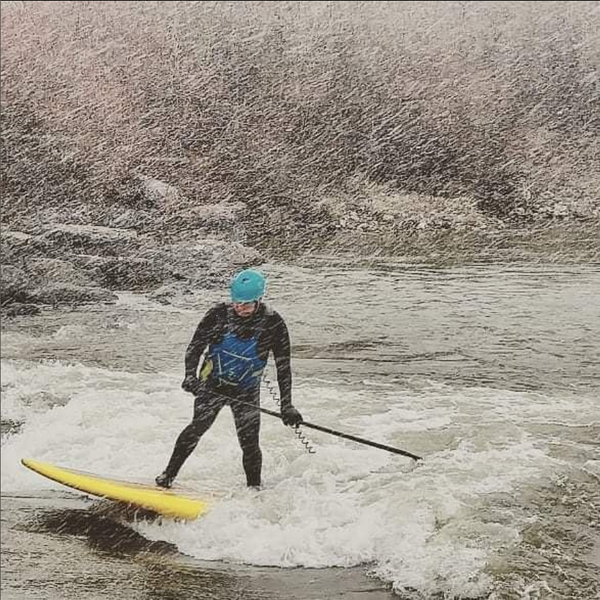 Winter paddle boarding tips.