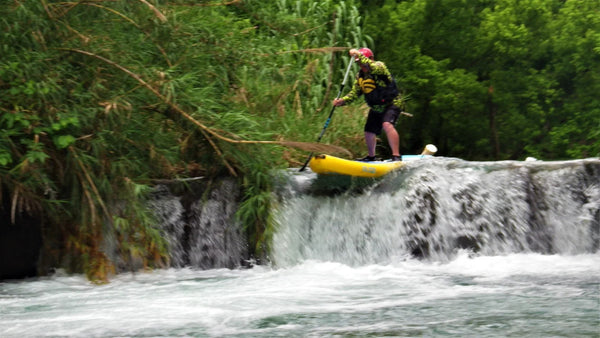river paddle boarding
