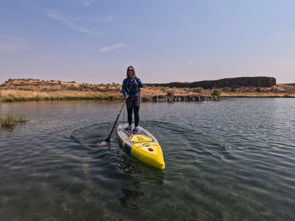 woman on paddle board