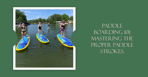 Proper paddleboard strokes