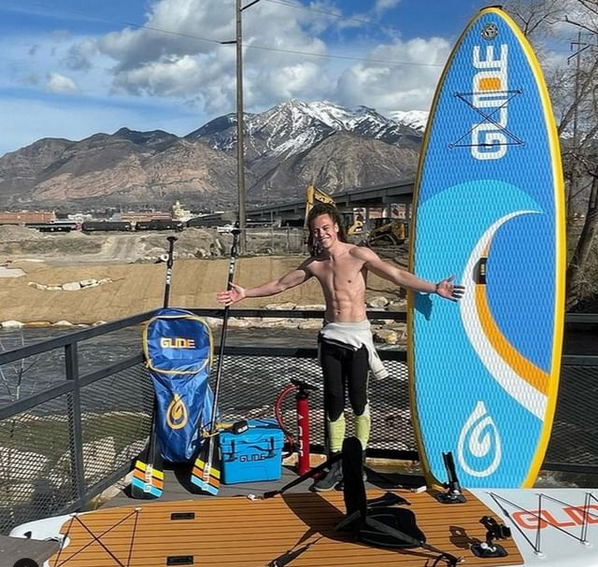 man with paddleboard