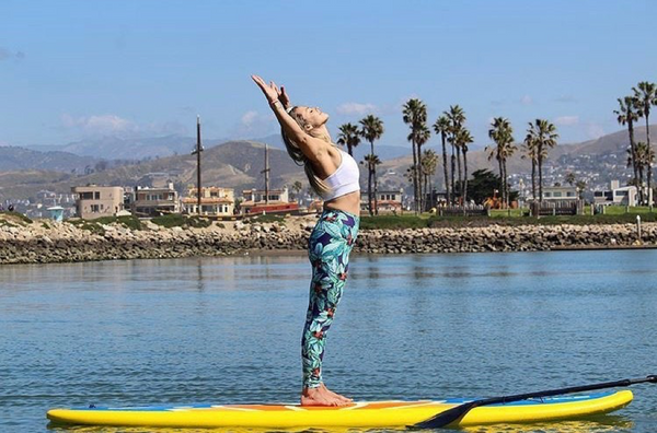 woman on paddle board