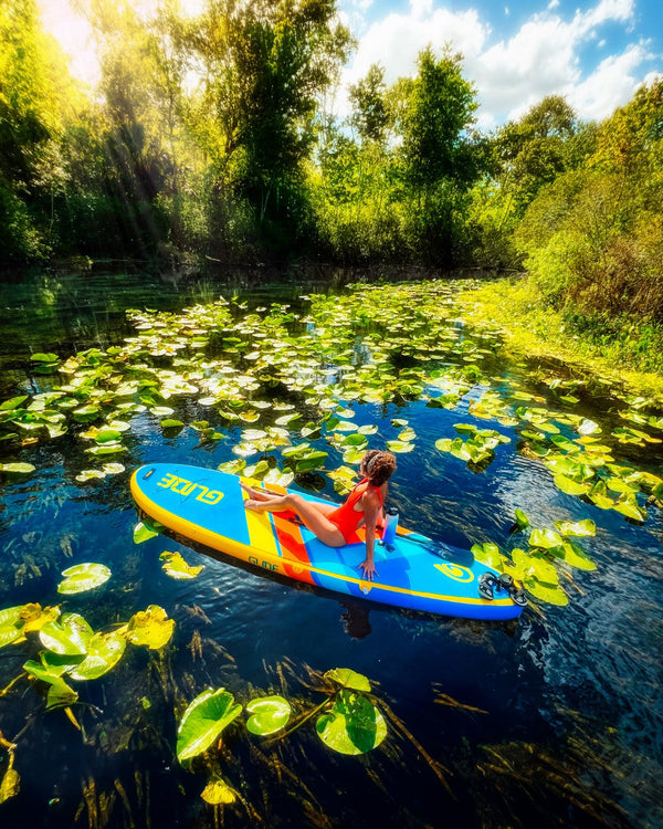 woman on paddle board