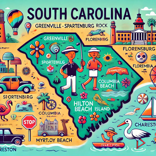 south carolina map